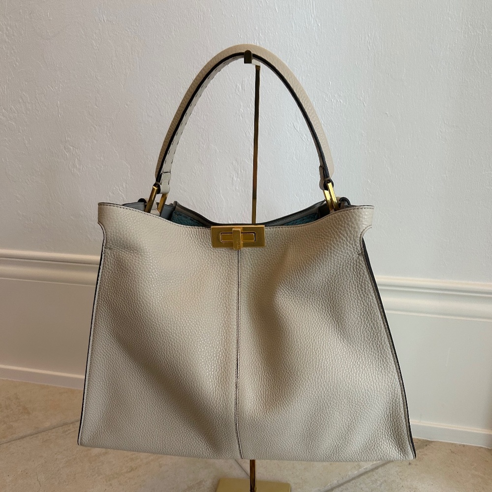 Fendi Peekaboo X-lite Shoulder Calfskin